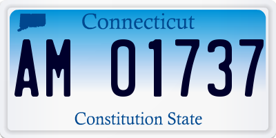 CT license plate AM01737