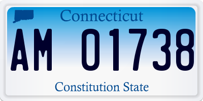 CT license plate AM01738