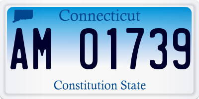 CT license plate AM01739