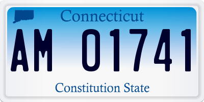 CT license plate AM01741