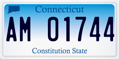 CT license plate AM01744