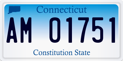 CT license plate AM01751