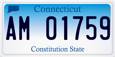 CT license plate AM01759