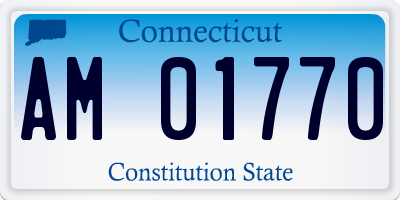 CT license plate AM01770