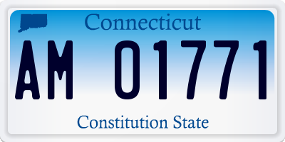 CT license plate AM01771