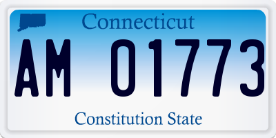 CT license plate AM01773