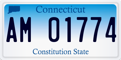 CT license plate AM01774