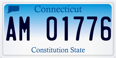 CT license plate AM01776