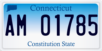 CT license plate AM01785