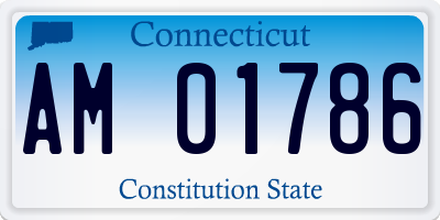 CT license plate AM01786