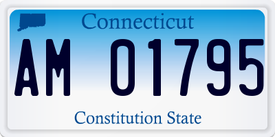 CT license plate AM01795