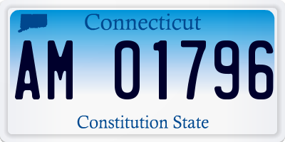 CT license plate AM01796