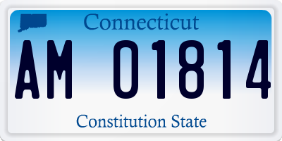 CT license plate AM01814