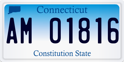 CT license plate AM01816
