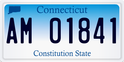 CT license plate AM01841