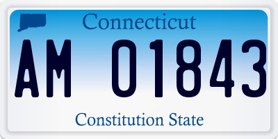 CT license plate AM01843
