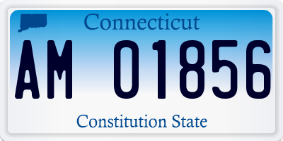 CT license plate AM01856