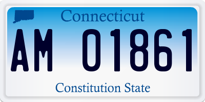 CT license plate AM01861