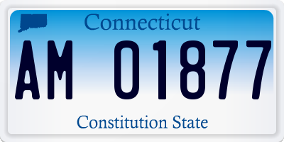 CT license plate AM01877