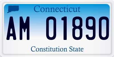 CT license plate AM01890