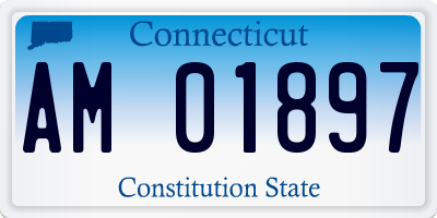 CT license plate AM01897