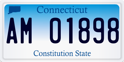 CT license plate AM01898