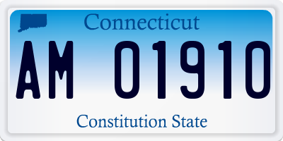 CT license plate AM01910