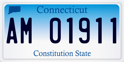 CT license plate AM01911