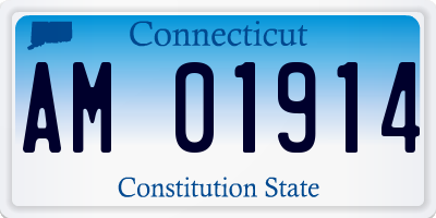CT license plate AM01914