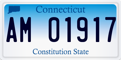 CT license plate AM01917
