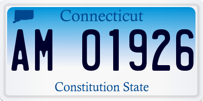 CT license plate AM01926