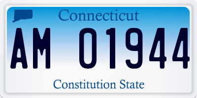 CT license plate AM01944