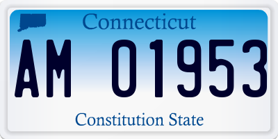 CT license plate AM01953