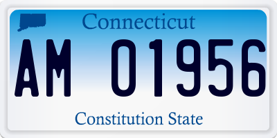 CT license plate AM01956