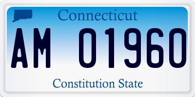 CT license plate AM01960