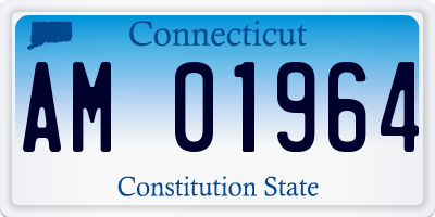 CT license plate AM01964