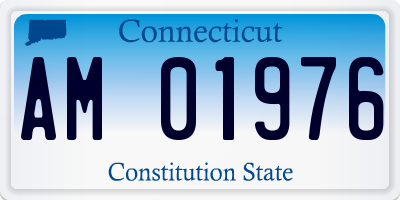 CT license plate AM01976