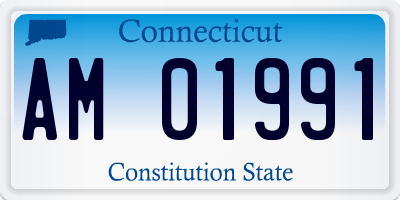 CT license plate AM01991