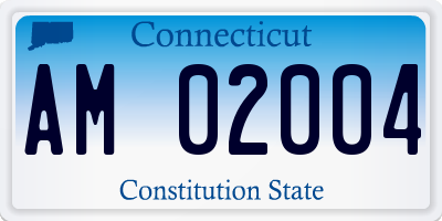 CT license plate AM02004