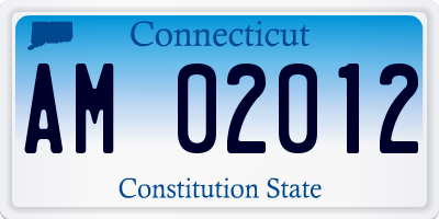 CT license plate AM02012