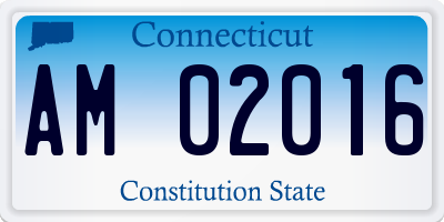 CT license plate AM02016