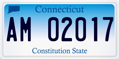 CT license plate AM02017