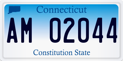 CT license plate AM02044