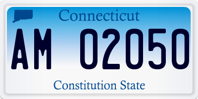CT license plate AM02050
