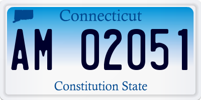 CT license plate AM02051