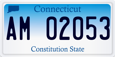 CT license plate AM02053