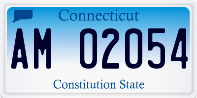 CT license plate AM02054