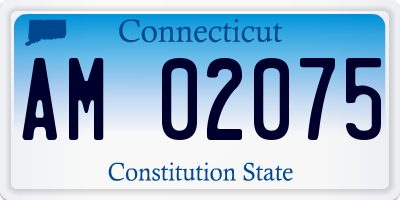 CT license plate AM02075