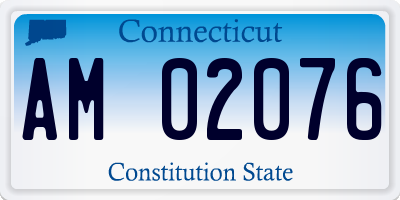 CT license plate AM02076