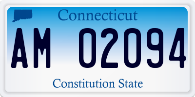 CT license plate AM02094